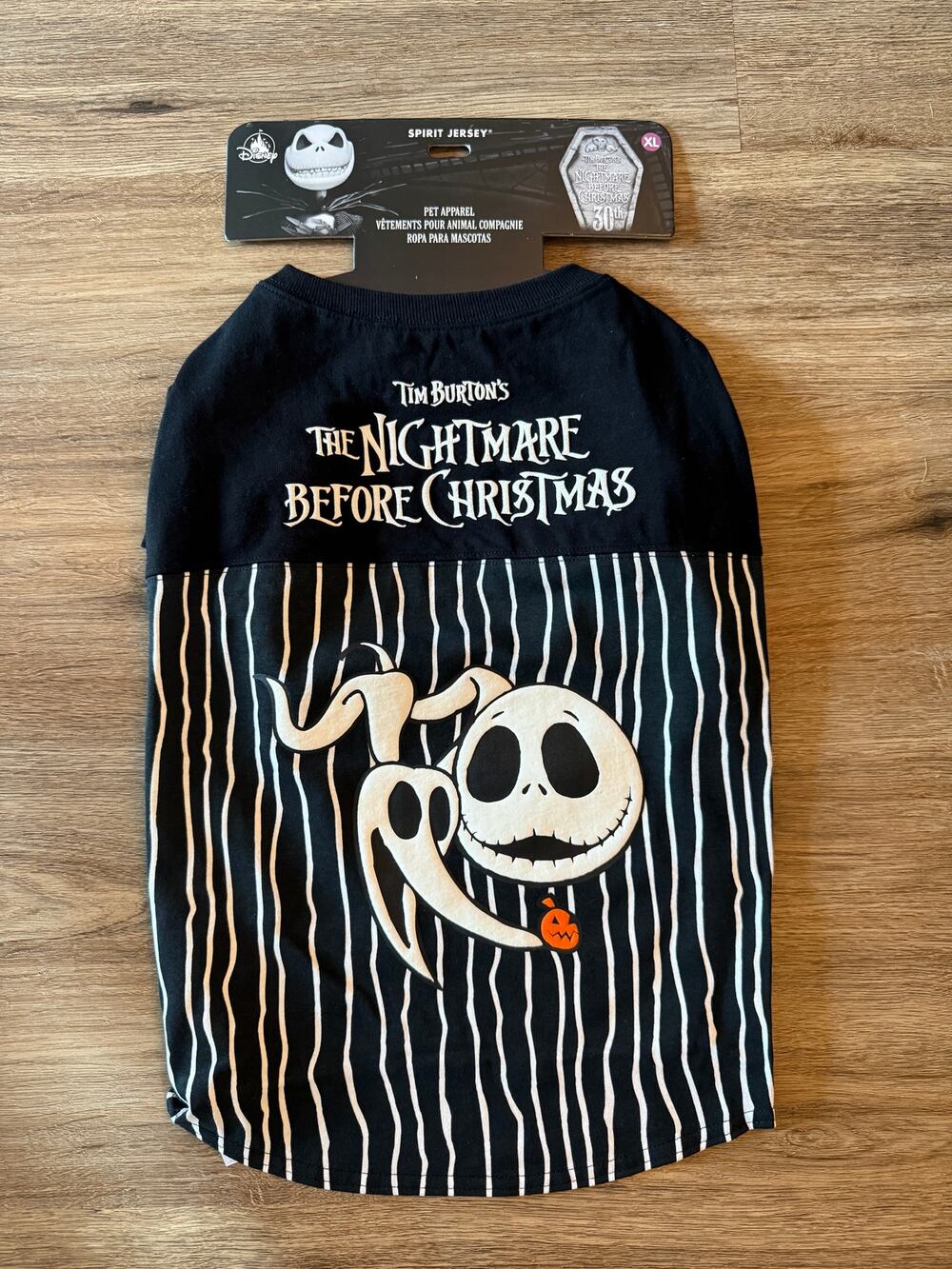 NWT Disney The Nightmare Before Christmas Pet Spirit Jersey Size XL